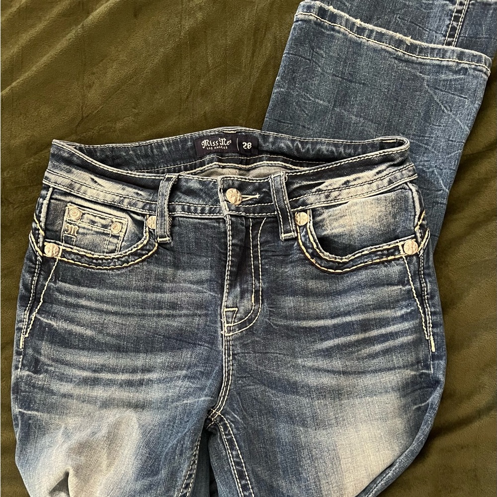Miss Me size 28 stretchy bootcut jeans